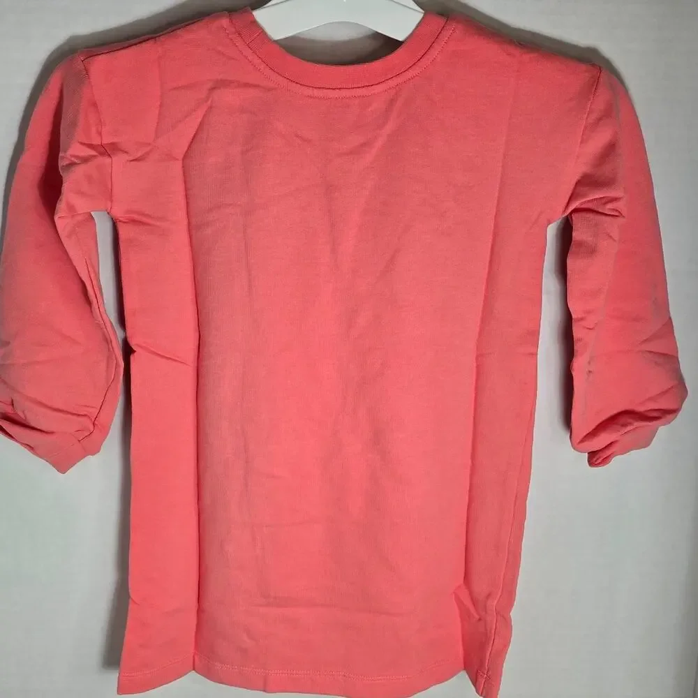 Beebay Girls Pink Bear Pocket Long Sleeve Dress 3t NWT